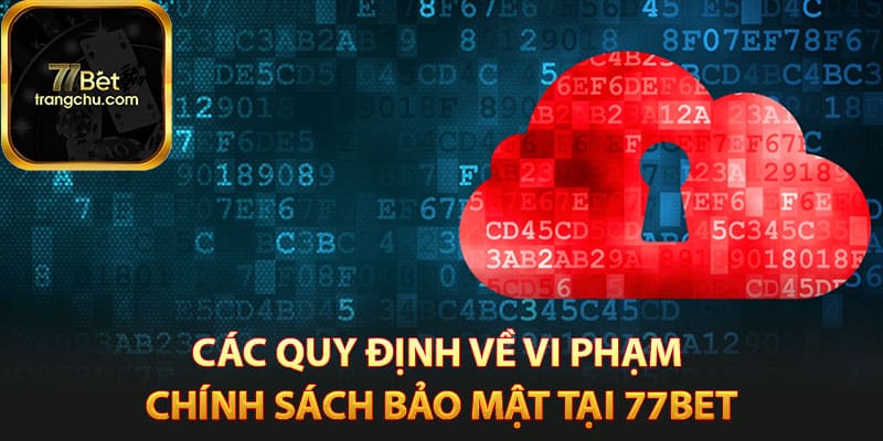 Các quy định về vi phạm chính sách bảo mật tại 77bet